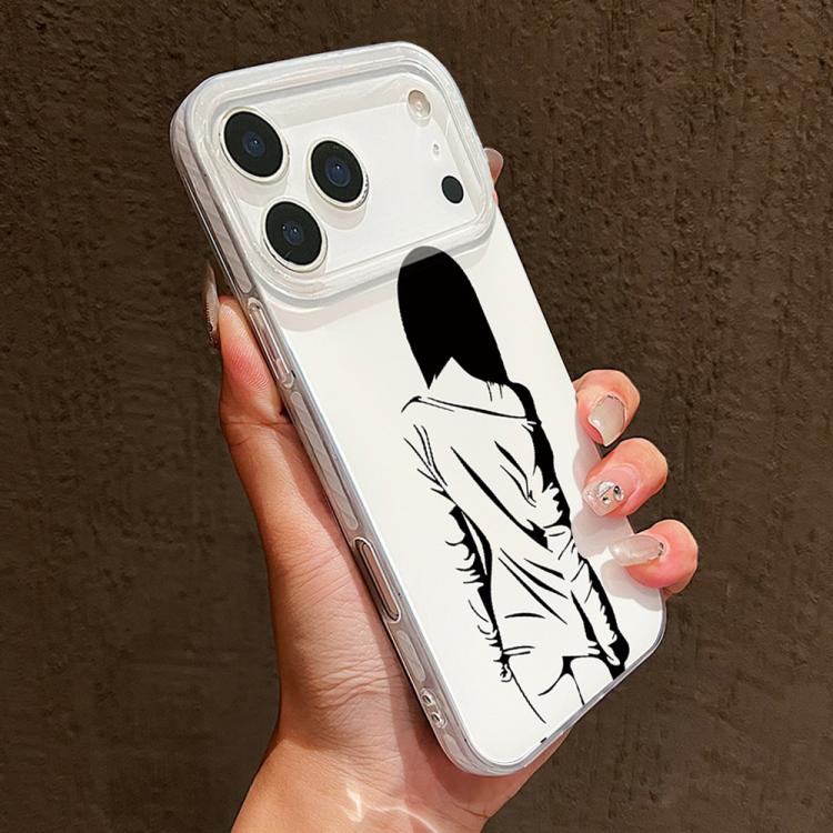 For iPhone 17 Pro Transparent Frame IMD Cream Phone Case