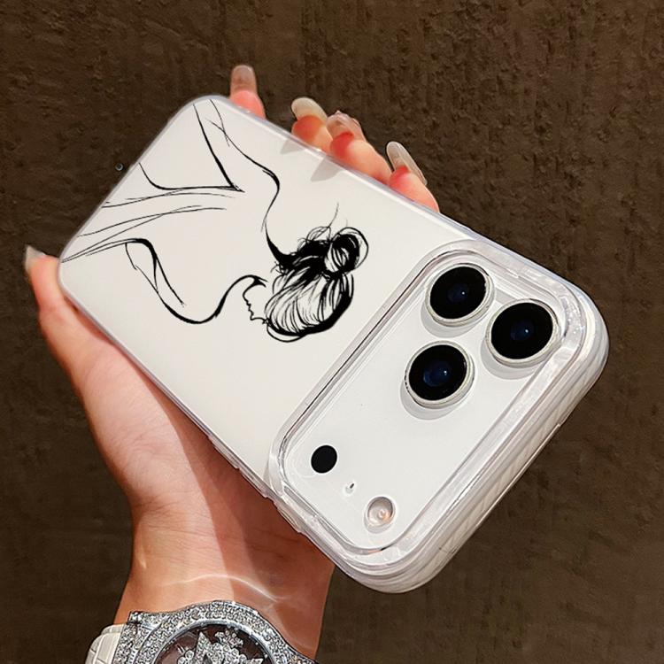 For iPhone Air Transparent Frame IMD Cream Phone Case