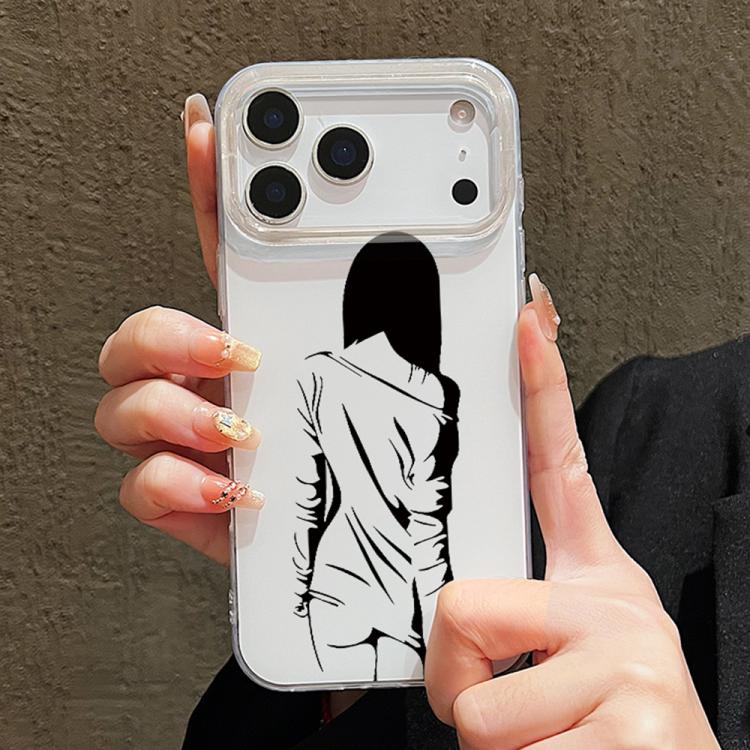 For iPhone 11 Pro Max Transparent Frame IMD Cream Phone Case