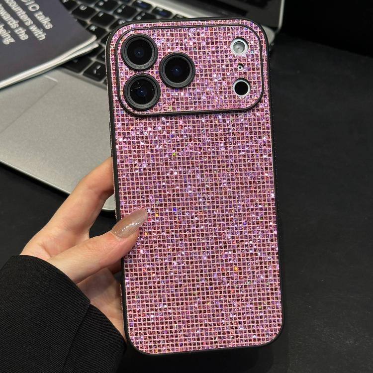 For iPhone 17 Pro Max Acrylic Rhinestone Full Coverage Phone Case