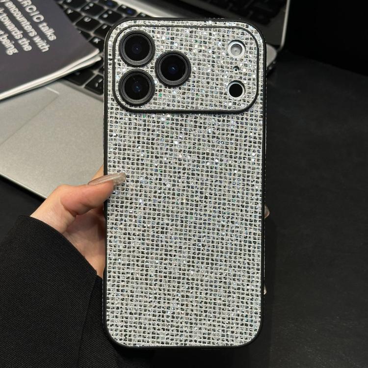 For iPhone 17 Pro Acrylic Rhinestone Full Coverage Phone Case