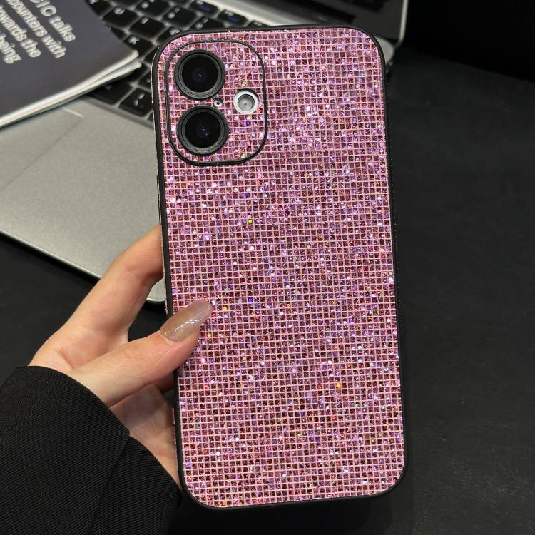 For iPhone 17 Acrylic Rhinestone Full Coverage Phone Case