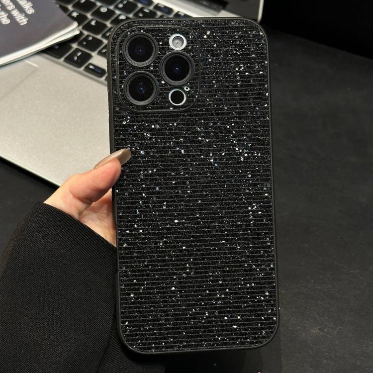 For iPhone 16 Pro Max Acrylic Rhinestone Full Coverage Phone Case