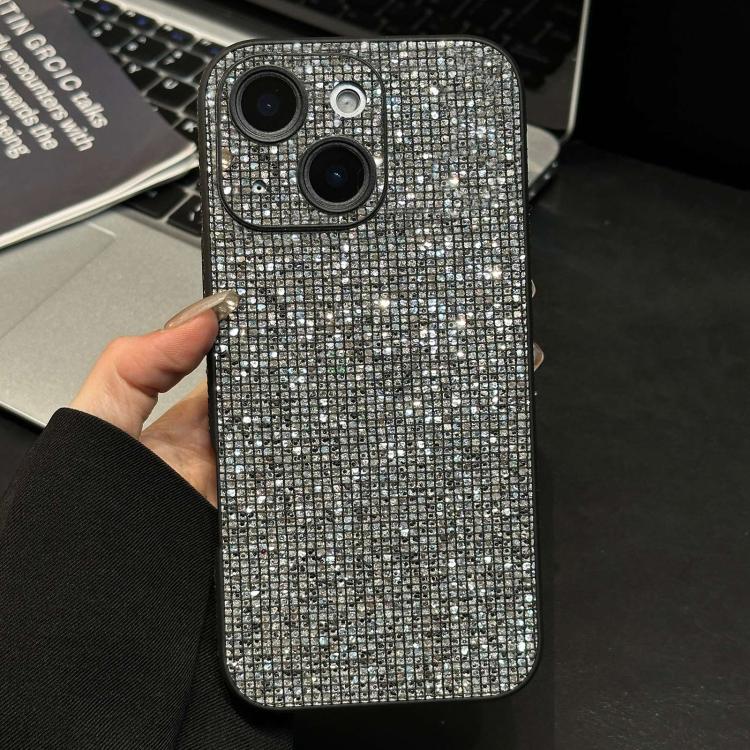 For iPhone 13 Acrylic Rhinestone Full Coverage Phone Case