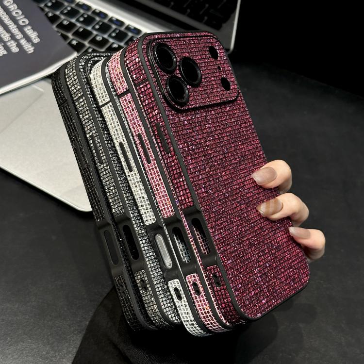 For iPhone 17 Pro Max Acrylic Rhinestone Full Coverage Phone Case