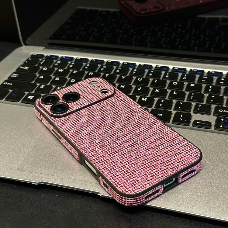 For iPhone 17 Pro Max Acrylic Rhinestone Full Coverage Phone Case