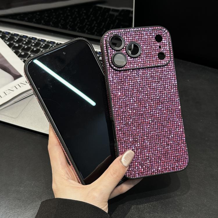 For iPhone 17 Pro Max Acrylic Rhinestone Full Coverage Phone Case