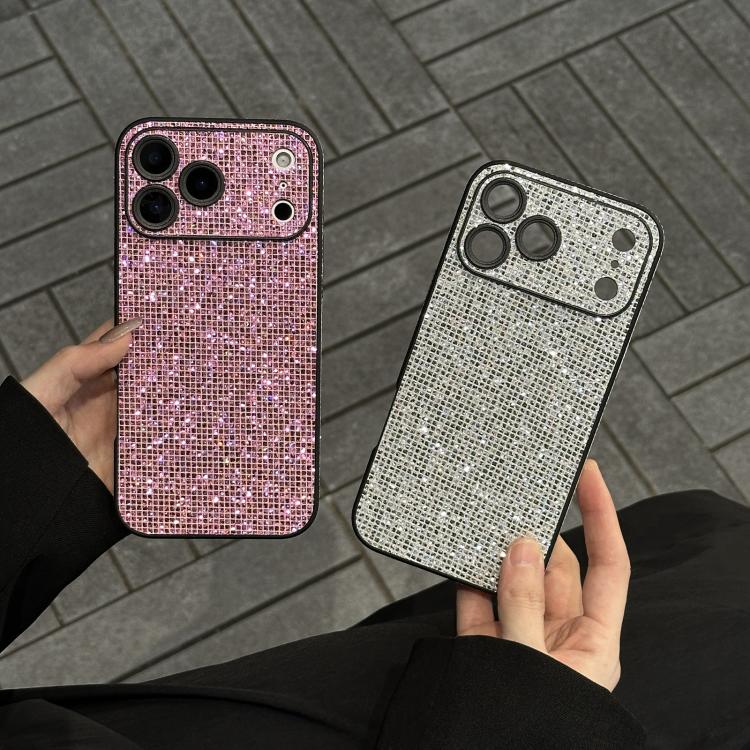 For iPhone 17 Pro Max Acrylic Rhinestone Full Coverage Phone Case