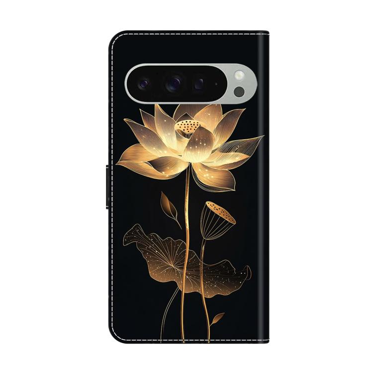 For Google Pixel 9 Pro XL Crystal-Like Painted Vegan Leather Phone Case