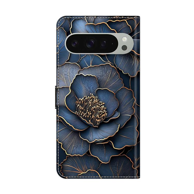 For Google Pixel 9 Pro XL Crystal-Like Painted Vegan Leather Phone Case