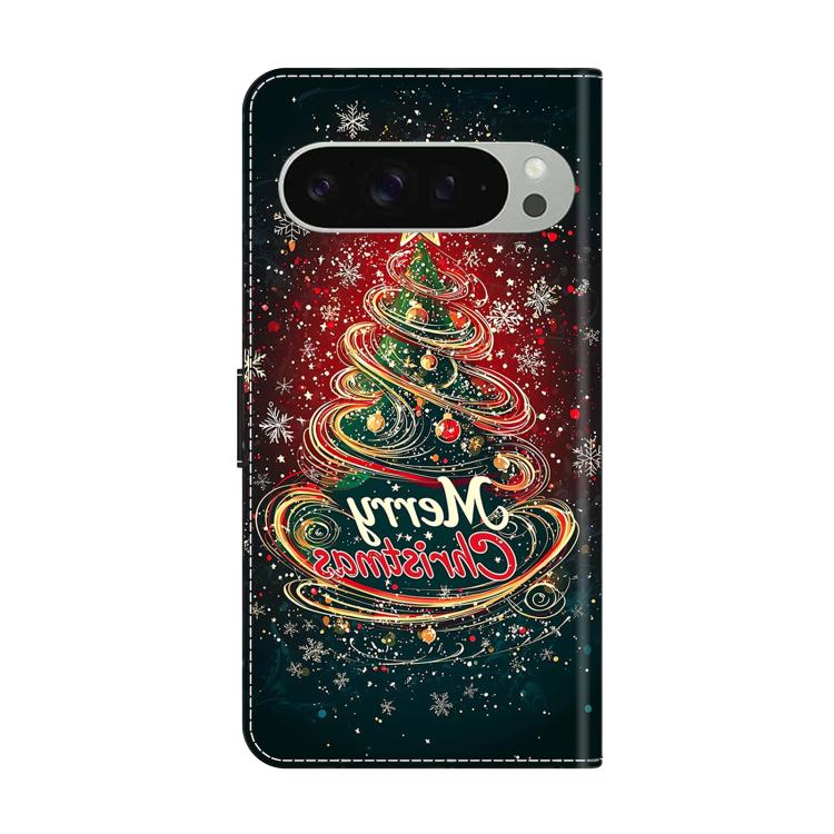 For Google Pixel 9 Pro XL Crystal-Like Painted Vegan Leather Phone Case