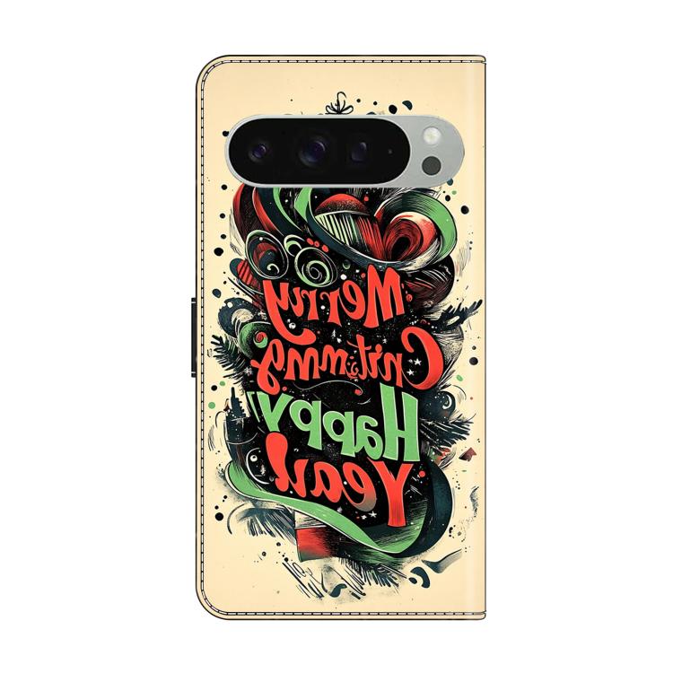 For Google Pixel 9 Pro XL Crystal-Like Painted Vegan Leather Phone Case
