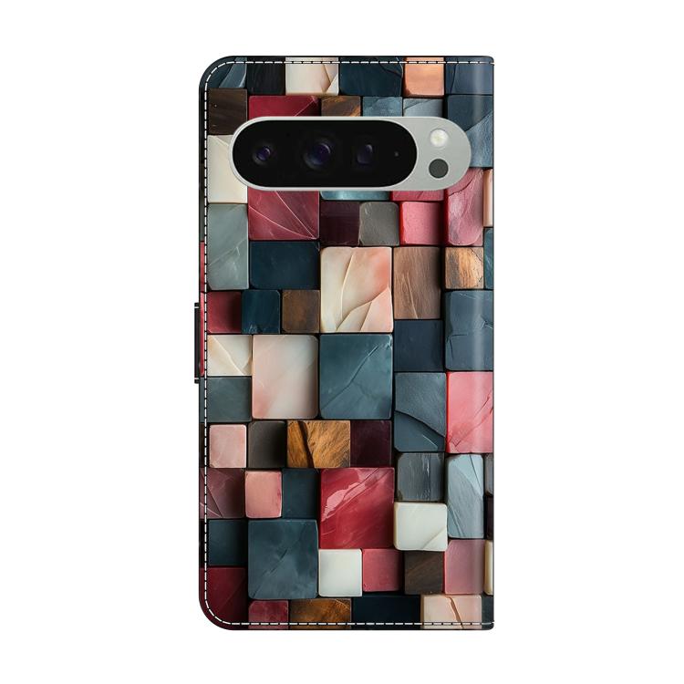 For Google Pixel 10 Pro XL Crystal-Like Painted Vegan Leather Phone Case