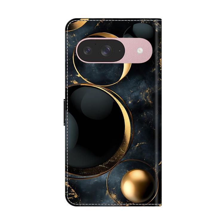 For Google Pixel 9 Crystal-Like Painted Vegan Leather Phone Case