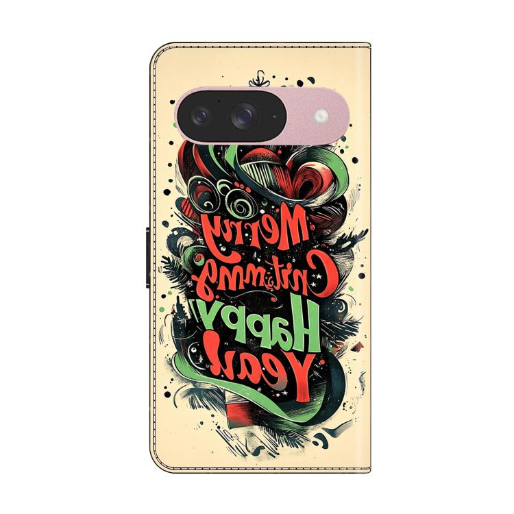 For Google Pixel 9 Crystal-Like Painted Vegan Leather Phone Case