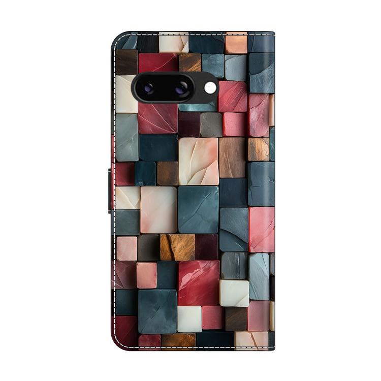For Google Pixel 9a Crystal-Like Painted Vegan Leather Phone Case