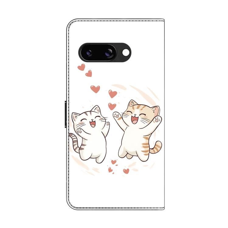 For Google Pixel 9a Crystal-Like Painted Vegan Leather Phone Case