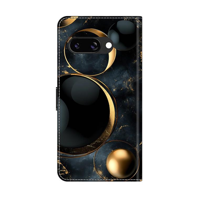 For Google Pixel 9a Crystal-Like Painted Vegan Leather Phone Case