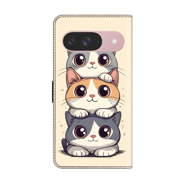For Google Pixel 10 Crystal-Like Painted Vegan Leather Phone Case