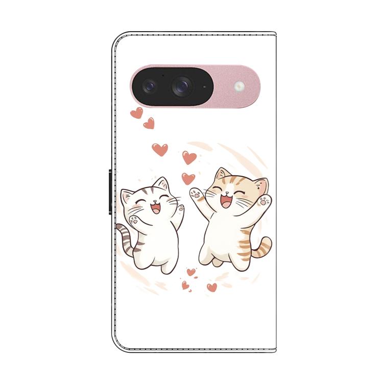 For Google Pixel 10 Crystal-Like Painted Vegan Leather Phone Case