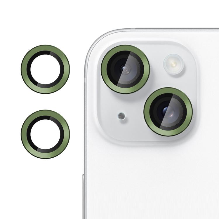 For iPhone 14 / 14 Plus Kalebol No Flicker Ultra-Thin Individual Camera Lens Tempered Glass Film