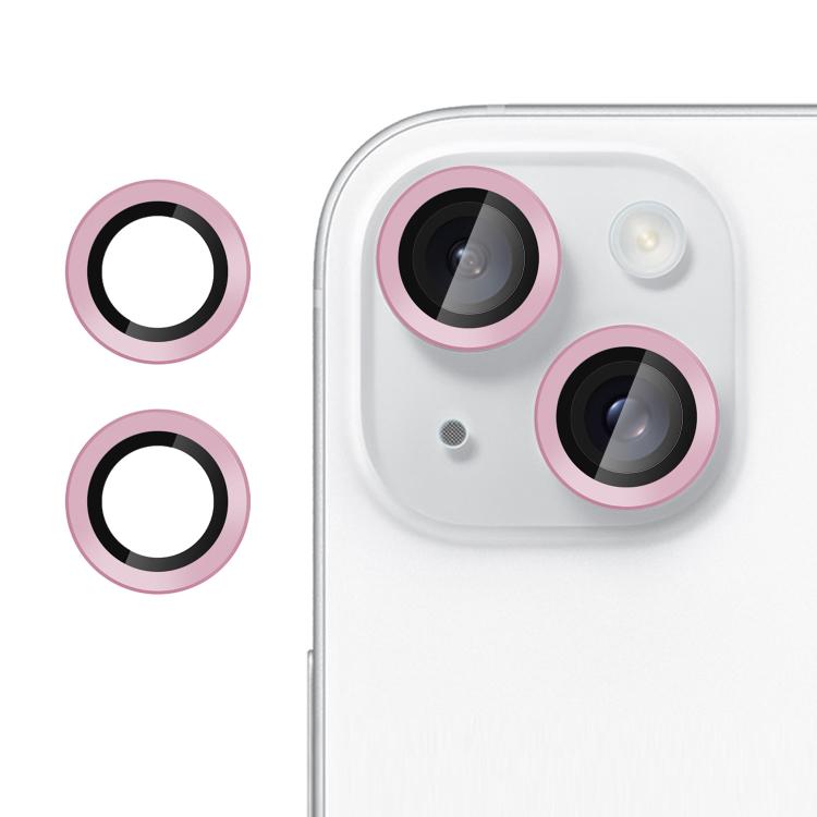 For iPhone 14 / 14 Plus Kalebol No Flicker Ultra-Thin Individual Camera Lens Tempered Glass Film