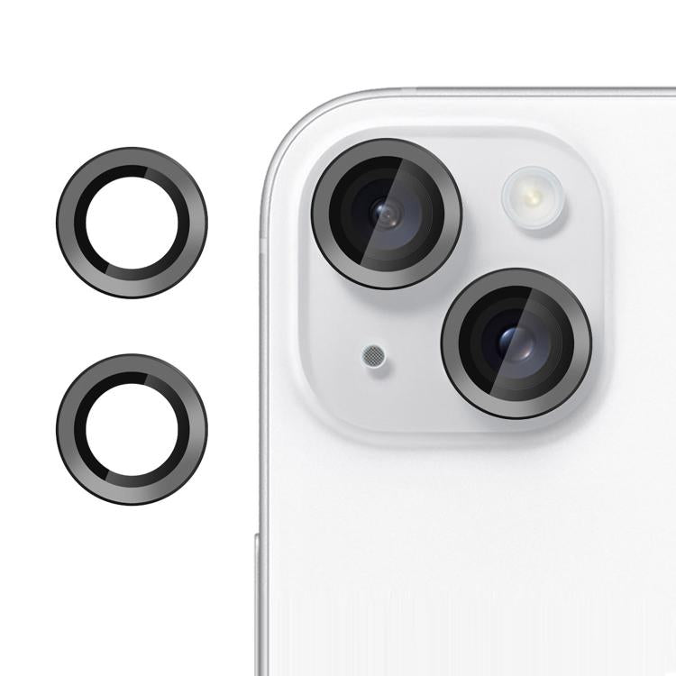 For iPhone 14 / 14 Plus Kalebol No Flicker Ultra-Thin Individual Camera Lens Tempered Glass Film