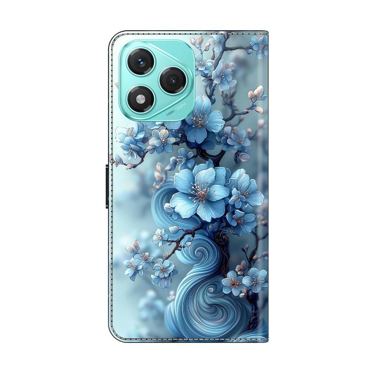 For Honor 400 Lite Global Crystal-Like Painted Vegan Leather Phone Case
