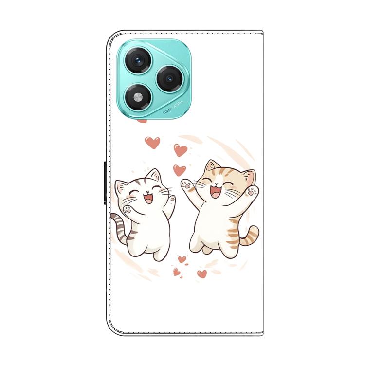 For Honor 400 Lite Global Crystal-Like Painted Vegan Leather Phone Case