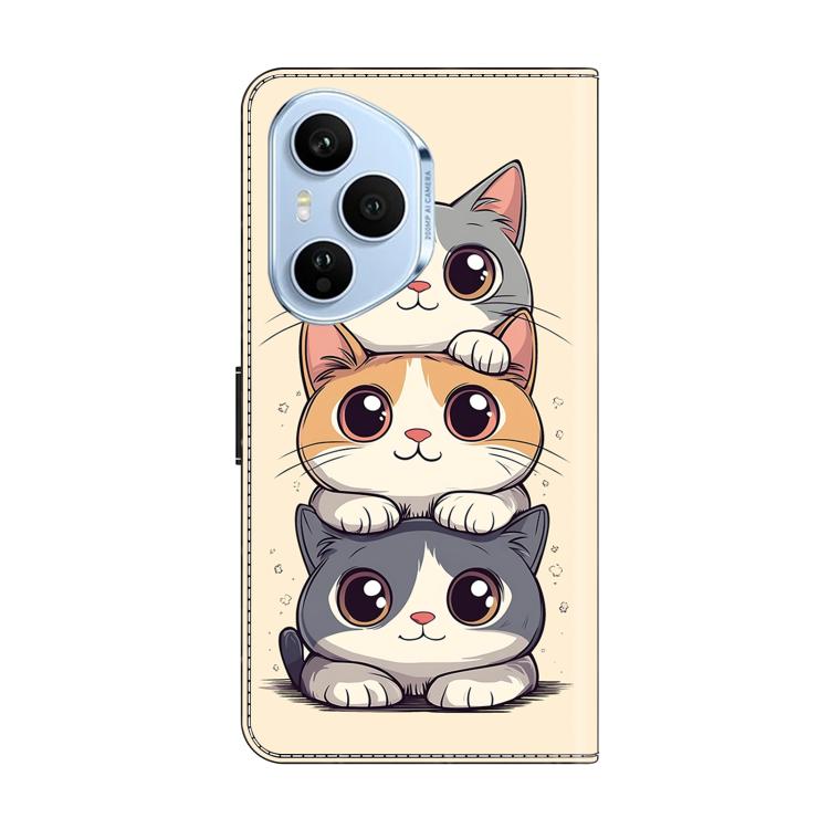 For Honor 400 Pro Global 160.8mm Crystal-Like Painted Vegan Leather Phone Case