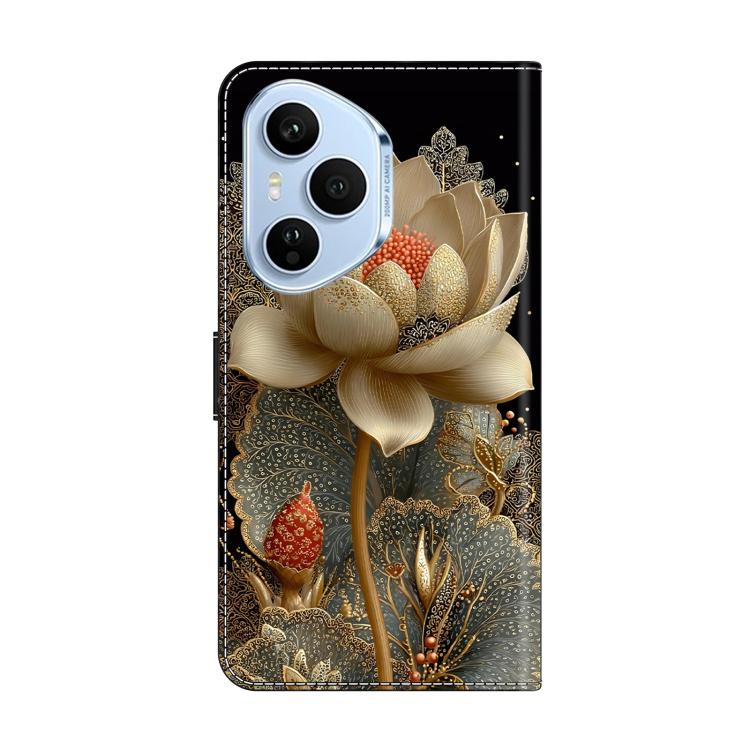 For Honor 400 Pro Global 160.8mm Crystal-Like Painted Vegan Leather Phone Case