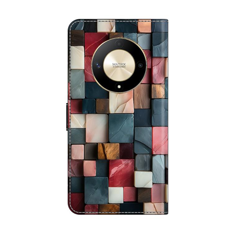 For Honor Magic6 Lite Crystal-Like Painted Vegan Leather Phone Case