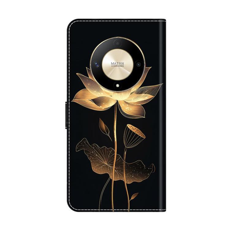 For Honor Magic6 Lite Crystal-Like Painted Vegan Leather Phone Case