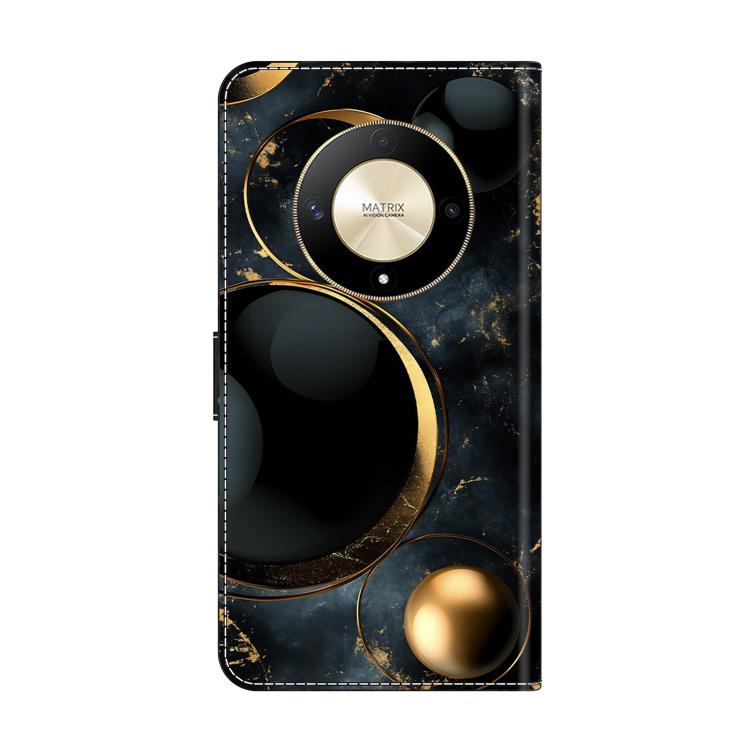 For Honor Magic6 Lite Crystal-Like Painted Vegan Leather Phone Case
