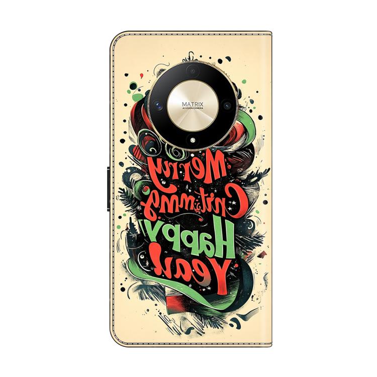 For Honor Magic6 Lite Crystal-Like Painted Vegan Leather Phone Case