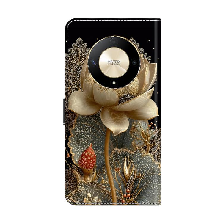 For Honor Magic6 Lite Crystal-Like Painted Vegan Leather Phone Case