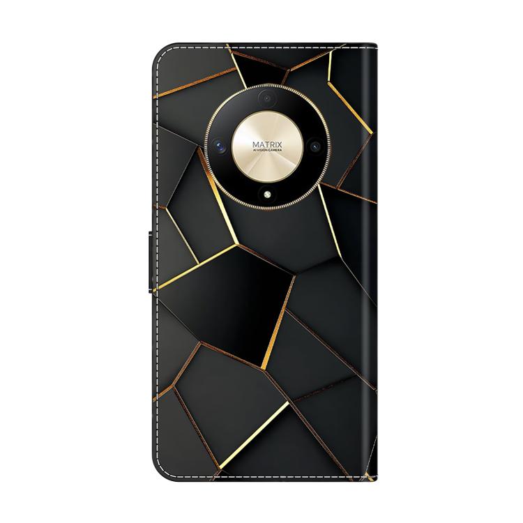 For Honor Magic6 Lite Crystal-Like Painted Vegan Leather Phone Case