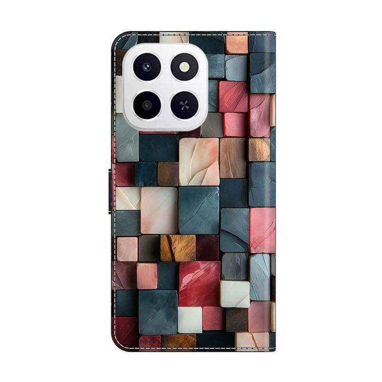 For Honor X6c 4G Crystal-Like Painted Vegan Leather Phone Case