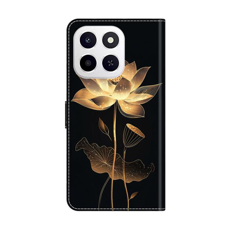 For Honor X6c 4G Crystal-Like Painted Vegan Leather Phone Case