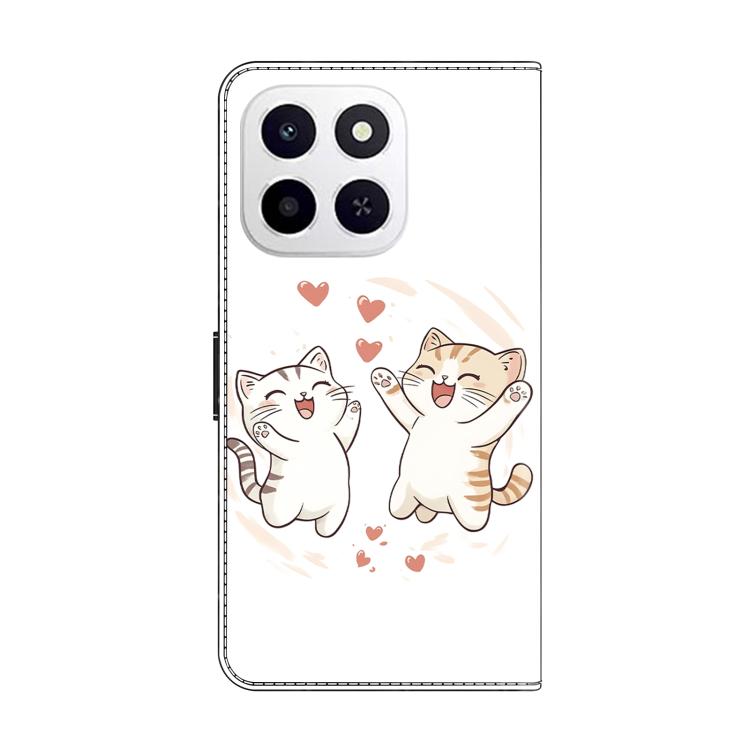 For Honor X6c 4G Crystal-Like Painted Vegan Leather Phone Case
