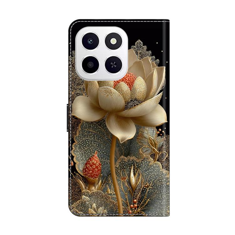 For Honor X6c 4G Crystal-Like Painted Vegan Leather Phone Case