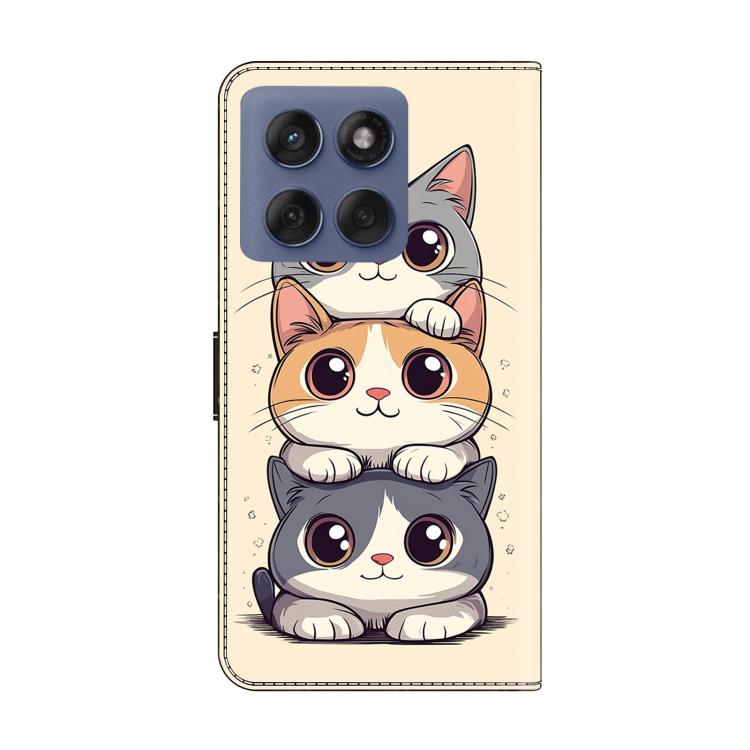 For Motorola Edge 60 Pro Crystal-Like Painted Vegan Leather Phone Case
