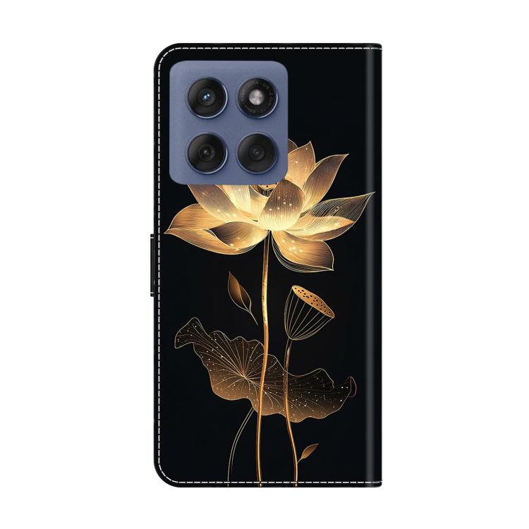 For Motorola Edge 60 Pro Crystal-Like Painted Vegan Leather Phone Case