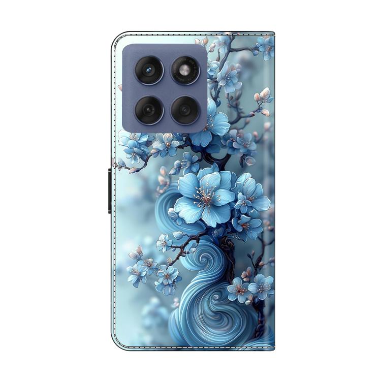 For Motorola Edge 60 Pro Crystal-Like Painted Vegan Leather Phone Case