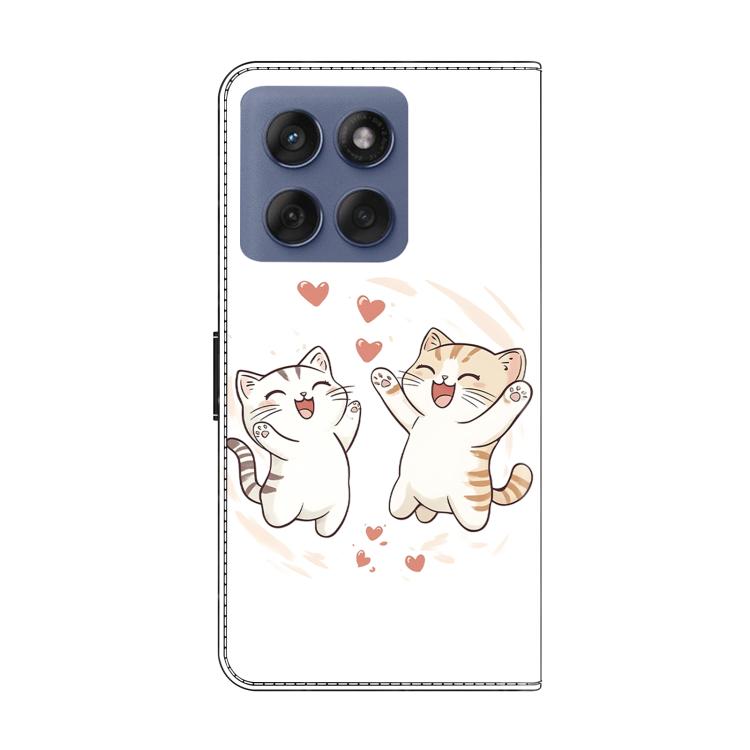 For Motorola Edge 60 Pro Crystal-Like Painted Vegan Leather Phone Case