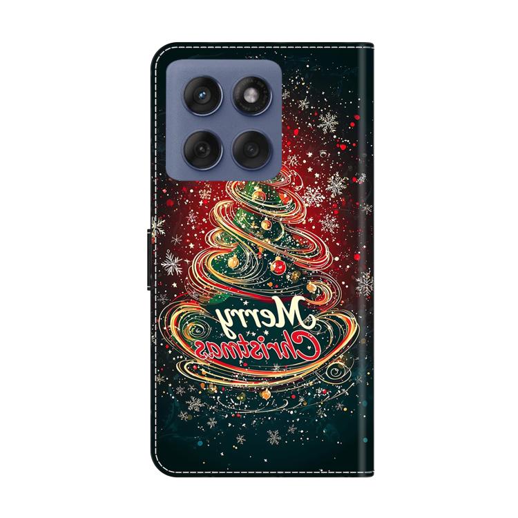 For Motorola Edge 60 Pro Crystal-Like Painted Vegan Leather Phone Case