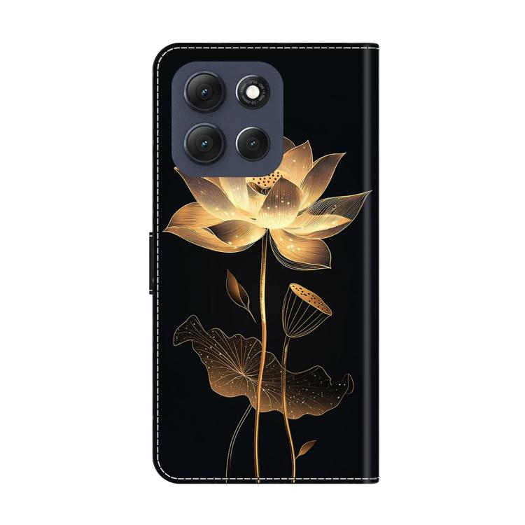 For Motorola Moto G56 5G Crystal-Like Painted Vegan Leather Phone Case