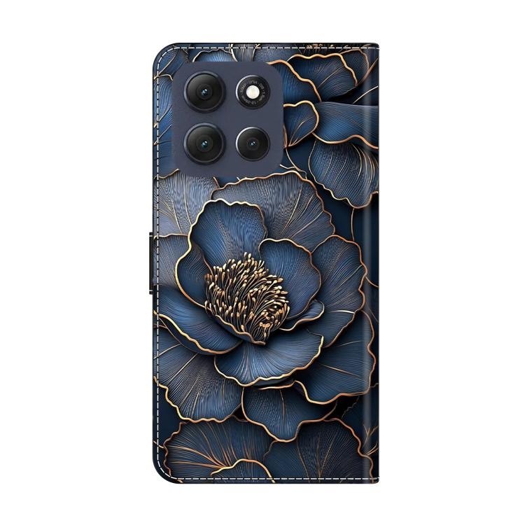 For Motorola Moto G56 5G Crystal-Like Painted Vegan Leather Phone Case
