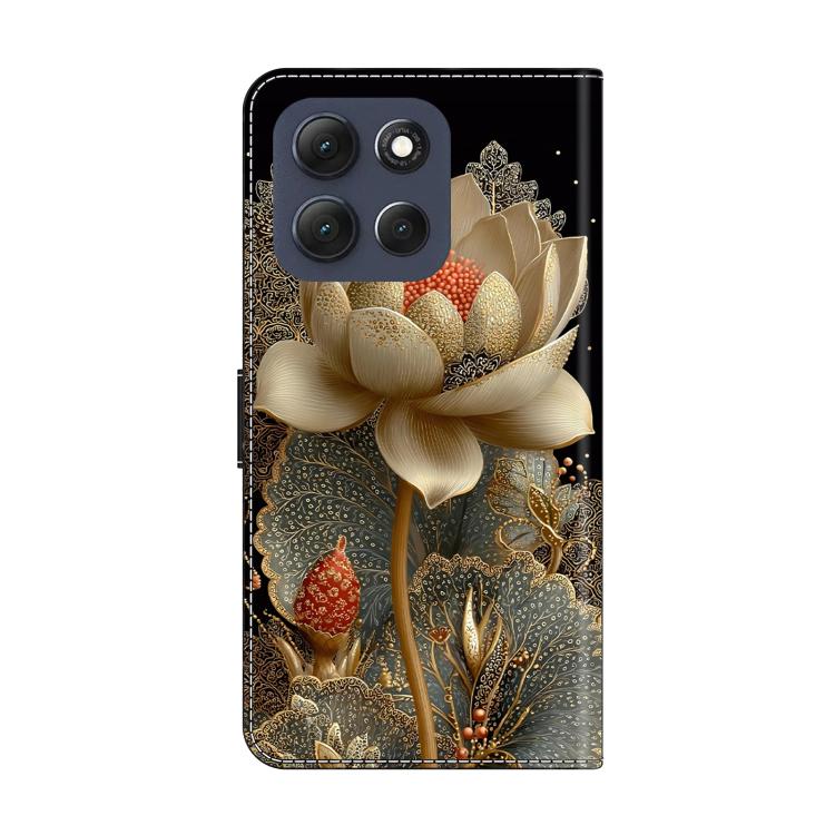 For Motorola Moto G56 5G Crystal-Like Painted Vegan Leather Phone Case