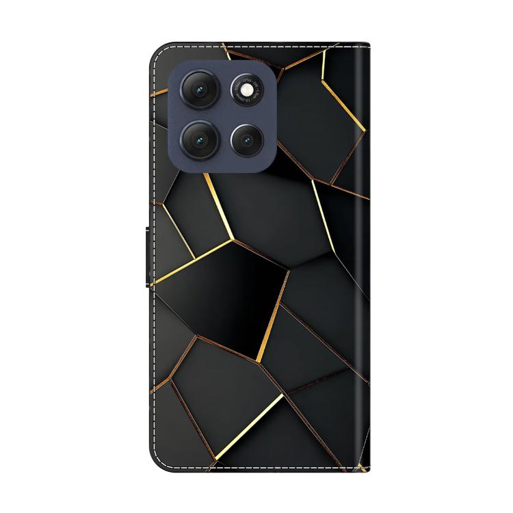 For Motorola Moto G56 5G Crystal-Like Painted Vegan Leather Phone Case